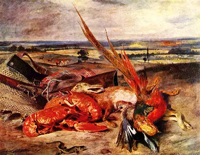 Still Life with Lobsters Eugene Delacroix